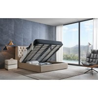 Кровать GC1726 (180-200) бежевый FA272-01 с ящиком для белья