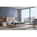 Кровать GC1726 (180-200) бежевый FA272-01 с ящиком для белья