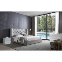 Кровать GC1726 (180-200) серый FA905-31с ящиком для белья