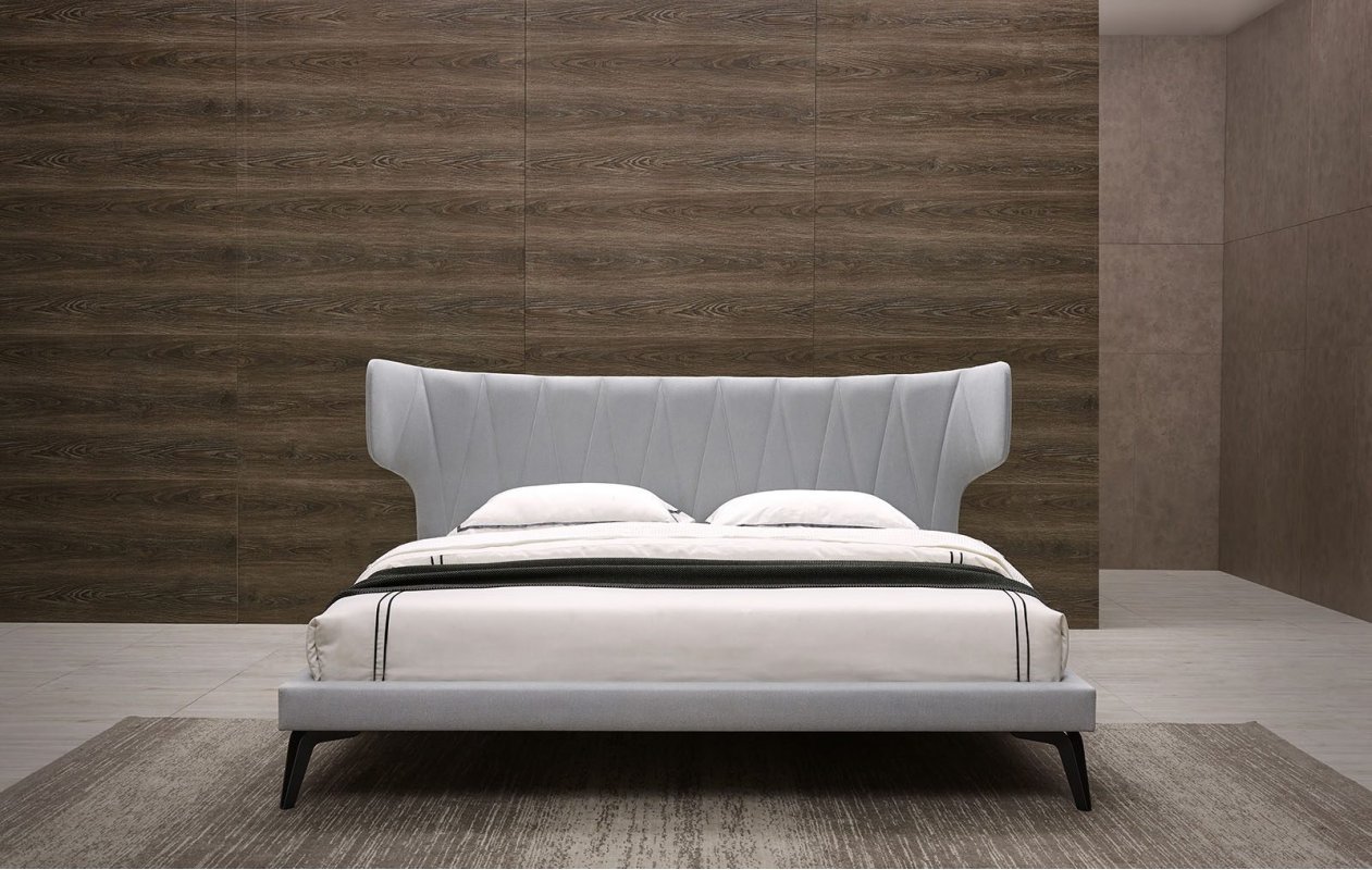 Кровать GC1801 (160-200) серый FA3014-03