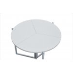 Стол B2389 D90  белый