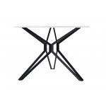 Стол DT-62 белый/черный (d110)