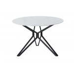 Стол DT-63 мрамор/черный (d110) Стол DT-63 мрамор/черный (d110)