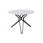 Стол DT-63 мрамор/черный (d110) Стол DT-63 мрамор/черный (d110)