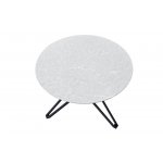 Стол DT-63 мрамор/черный (d110) Стол DT-63 мрамор/черный (d110)