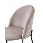 Стул C-962 бежевый G062-14/матовый черный