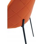 Стул C-962 оранжевый G062-24/матовый черный