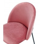 Стул C-962 розовый G062-23/матовый черный