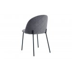 Стул C-962 серый бархат G062-40/матовый черный