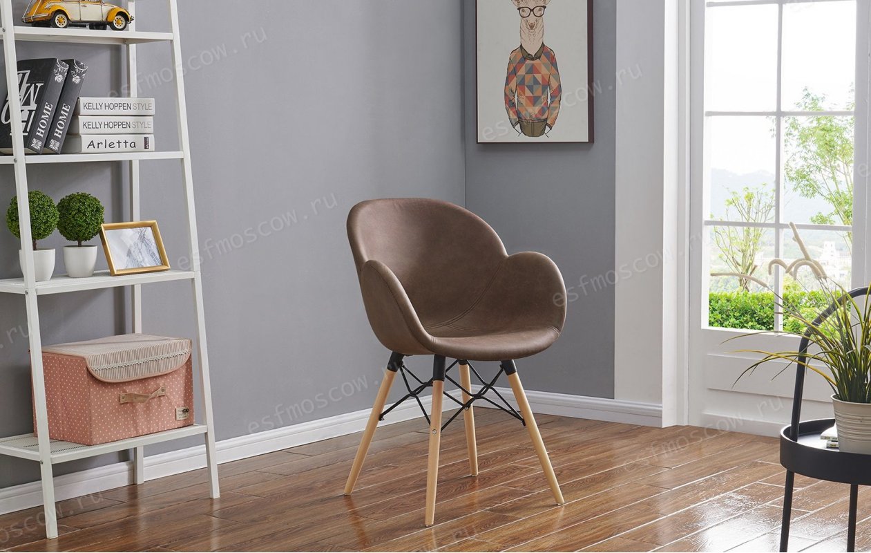 Стул FL-08 WNPS коричневый (HE510-21B)