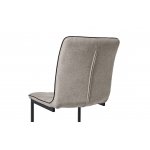 Стул SKY6800 бежевый JJ12-18/черный кант PU/черный металл с напылением