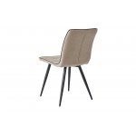 Стул SKY6800-1 бежевый JJ12-18/черный кант PU/черный металл