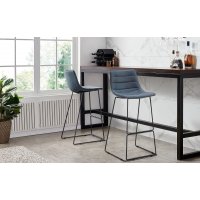 Стул барный CQ-8280E-1 синий 2078