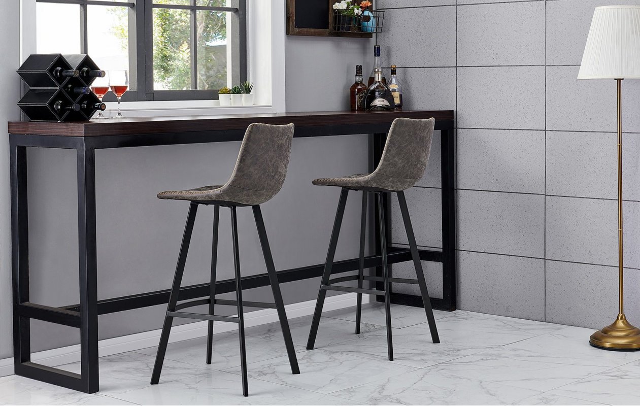 Стул барный CQ-8307A-6 серый 2089