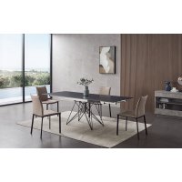 Стол T 041 (140-200) камень черный матовый