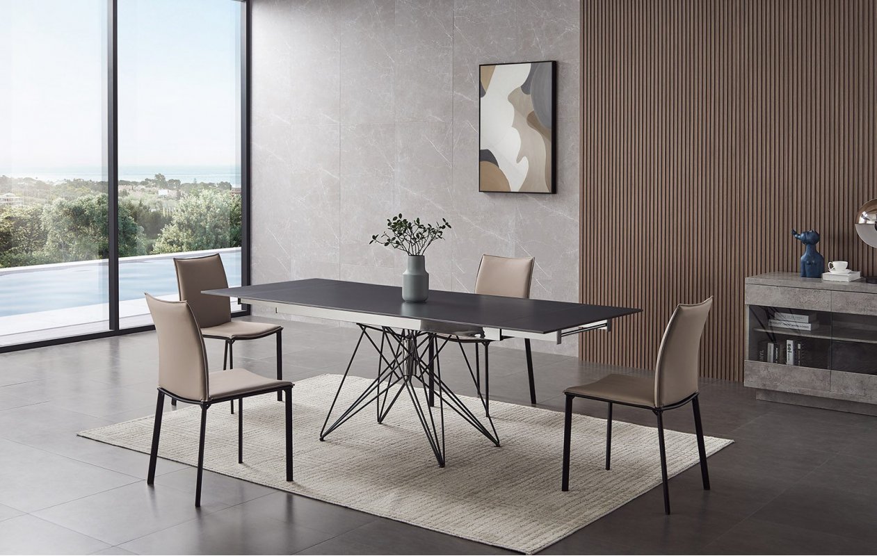 Стол T 041 (140-200) камень черный матовый