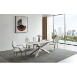 Стол T 088 (180) камень белый матовый Calacata, шт