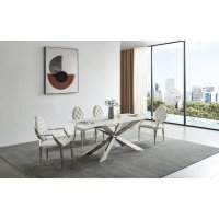 Стол T 088 (160) камень белый матовый Calacata, шт