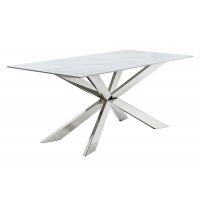 Стол T 088 (180) камень белый матовый Calacata, шт