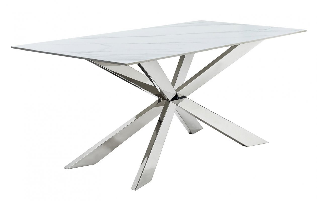 Стол T 088 (180) камень белый матовый Calacata, шт