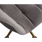 Офисное кресло для персонала DOBRIN DIANA (серый велюр (MJ9-75))