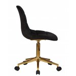 Офисное кресло для персонала DOBRIN DIANA (чёрный велюр (MJ9-101))