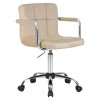 Офисное кресло для персонала DOBRIN TERRY (бежевый велюр (MJ9-10))