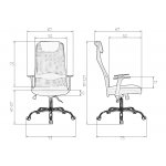 Офисное кресло для персонала DOBRIN WILSON (чёрный)