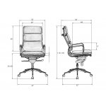 Офисное кресло для руководителей DOBRIN ARNOLD (коричневый)