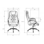 Офисное кресло для руководителей DOBRIN MILLARD (чёрный)