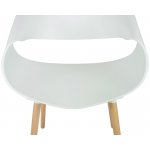 Стул обеденный DOBRIN ALIEN (ножки светлый бук, цвет белый (W-02))