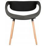 Стул обеденный DOBRIN ALIEN (ножки светлый бук, цвет чёрный (B-03))