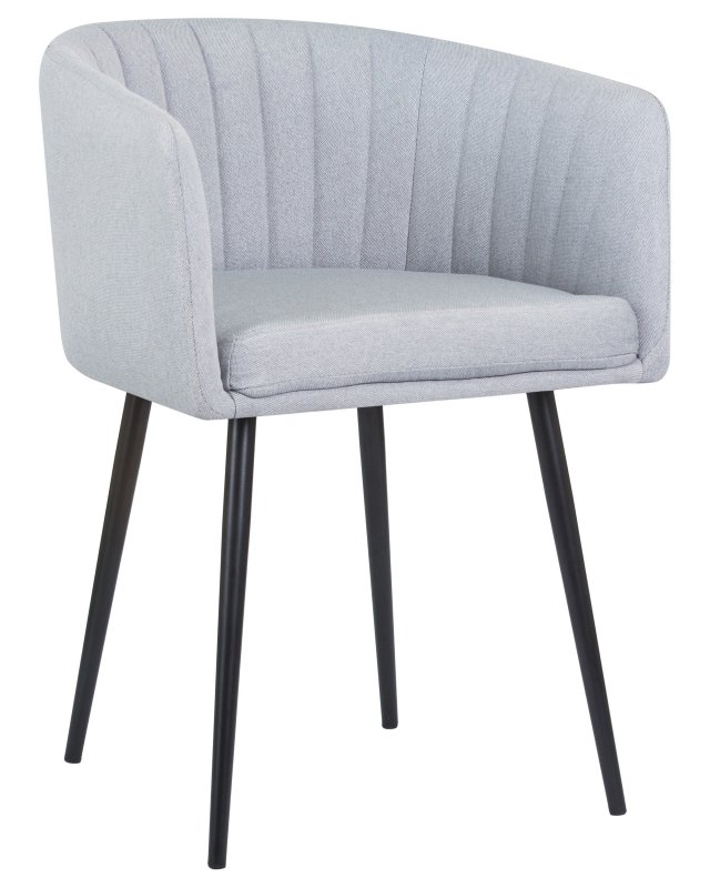 Стул обеденный DOBRIN ALINA (серо-голубая ткань (LAR-106D-23))