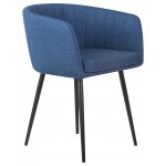 Стул обеденный DOBRIN ALINA (синяя ткань (LAR-106D-21))