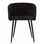 Стул обеденный DOBRIN ALINA (черная ткань (LAR-106D-28))