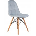 Стул обеденный DOBRIN BENNET (ножки светлый бук, пудрово-голубой велюр (HLR-15))