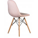 Стул обеденный DOBRIN BENNET (ножки светлый бук, пудрово-розовый велюр (HLR-39))