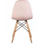 Стул обеденный DOBRIN BENNET (ножки светлый бук, пудрово-розовый велюр (HLR-39))