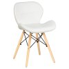Стул обеденный DOBRIN BUTTERFLY (ножки светлый бук, цвет сиденья белый)