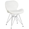Стул обеденный DOBRIN BUTTERFLY CHROME (ножки хром, цвет белый)