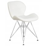 Стул обеденный DOBRIN BUTTERFLY CHROME (ножки хром, цвет белый)
