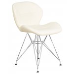 Стул обеденный DOBRIN BUTTERFLY CHROME (ножки хром, цвет кремовый)