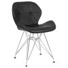 Стул обеденный DOBRIN BUTTERFLY CHROME (ножки хром, цвет чёрный)