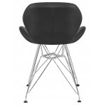 Стул обеденный DOBRIN BUTTERFLY CHROME (ножки хром, цвет чёрный)