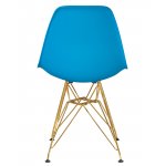 Стул обеденный DOBRIN DSR (ножки золотые, цвет голубой (BE-02))