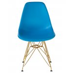 Стул обеденный DOBRIN DSR (ножки золотые, цвет голубой (BE-02))