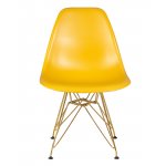 Стул обеденный DOBRIN DSR (ножки золотые, цвет горчичный (Y-03))