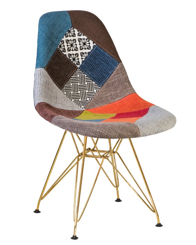 Стул обеденный DOBRIN DSR (ножки золотые, цвет мозайка)