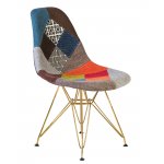 Стул обеденный DOBRIN DSR (ножки золотые, цвет мозайка)