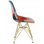 Стул обеденный DOBRIN DSR (ножки золотые, цвет мозайка)